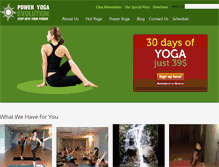 Tablet Screenshot of power-yoga-evolution.com